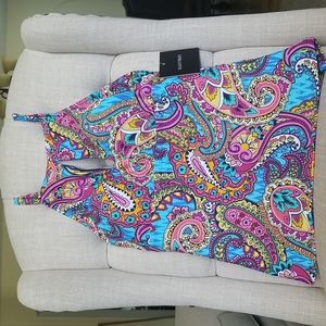 NWT Ellen Tracy Swimsuit Tankini Top Only size 8